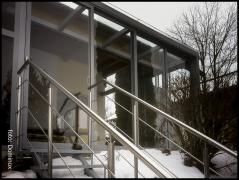DOMINOX Zimski vrt: Kovinske stopnice z ograjo 
