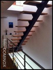DOMINOX Jeklene stopnice Antracit prašno barvano 