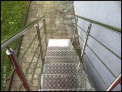 DOMINOX Kovinske stopnice (polirani inox) 
