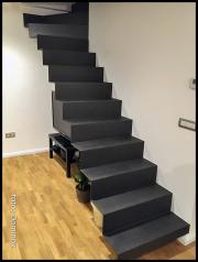 DOMINOX: Samonosne jeklene stopnice (antracit barvane)